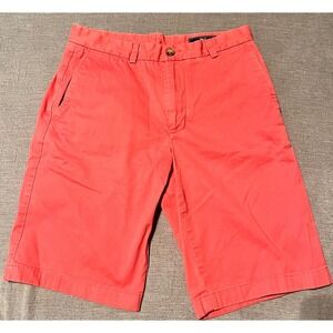 Vineyard Vines Coral Chino Shorts Womens Size 30 Flat Front Casual‎ Everyday